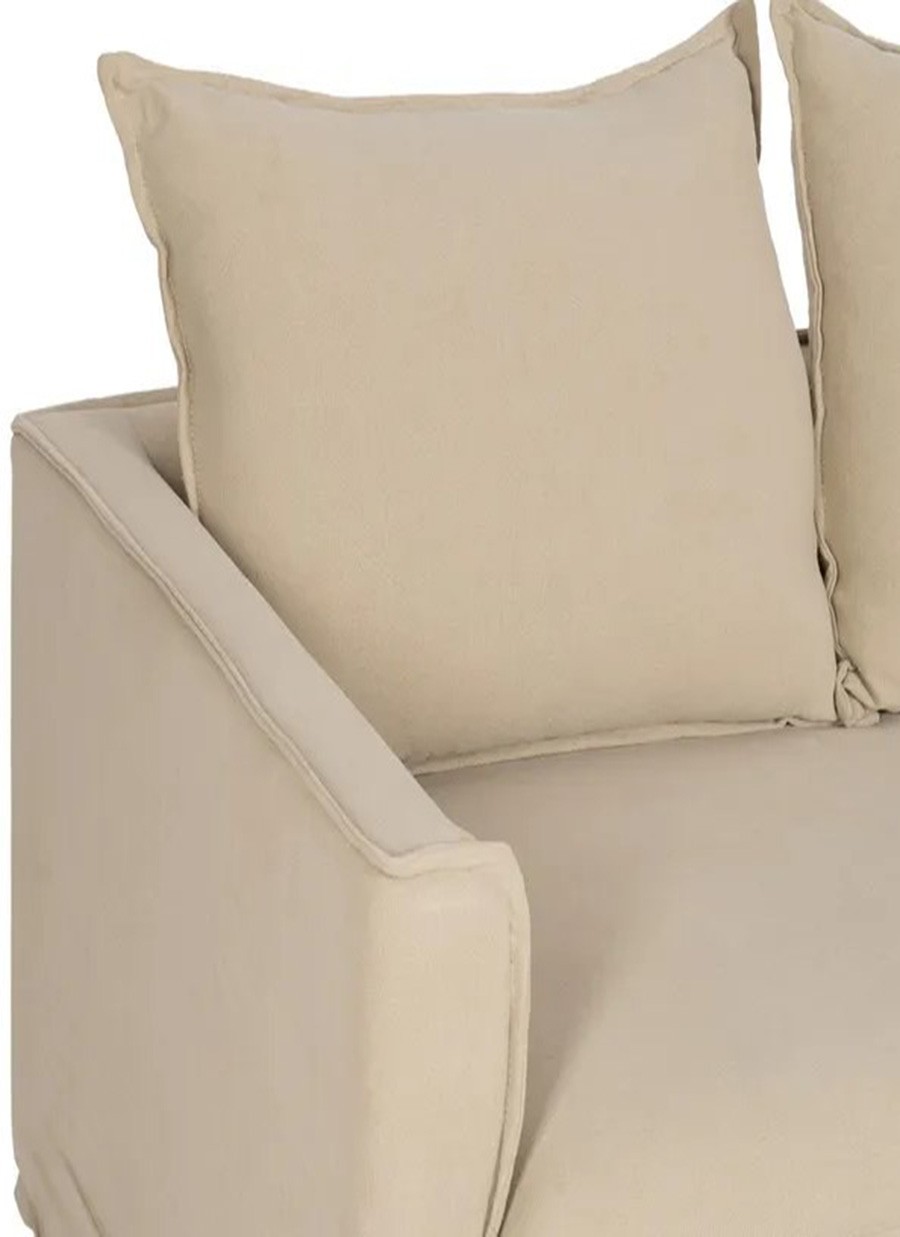 Sofá Sevilla 3Plazas Beige 220x95x90cm