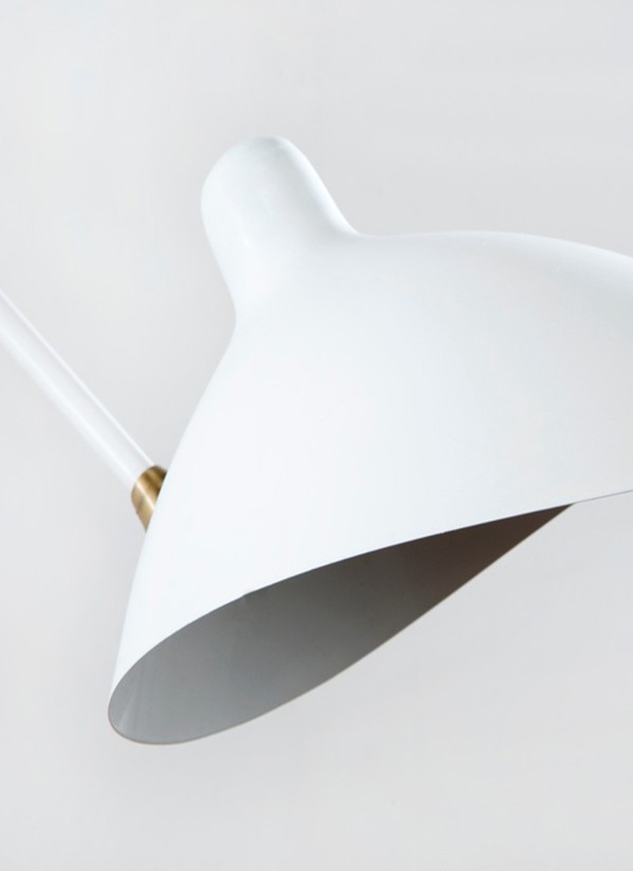 Aplique Kiev Metal Blanco 25x99x40 cm