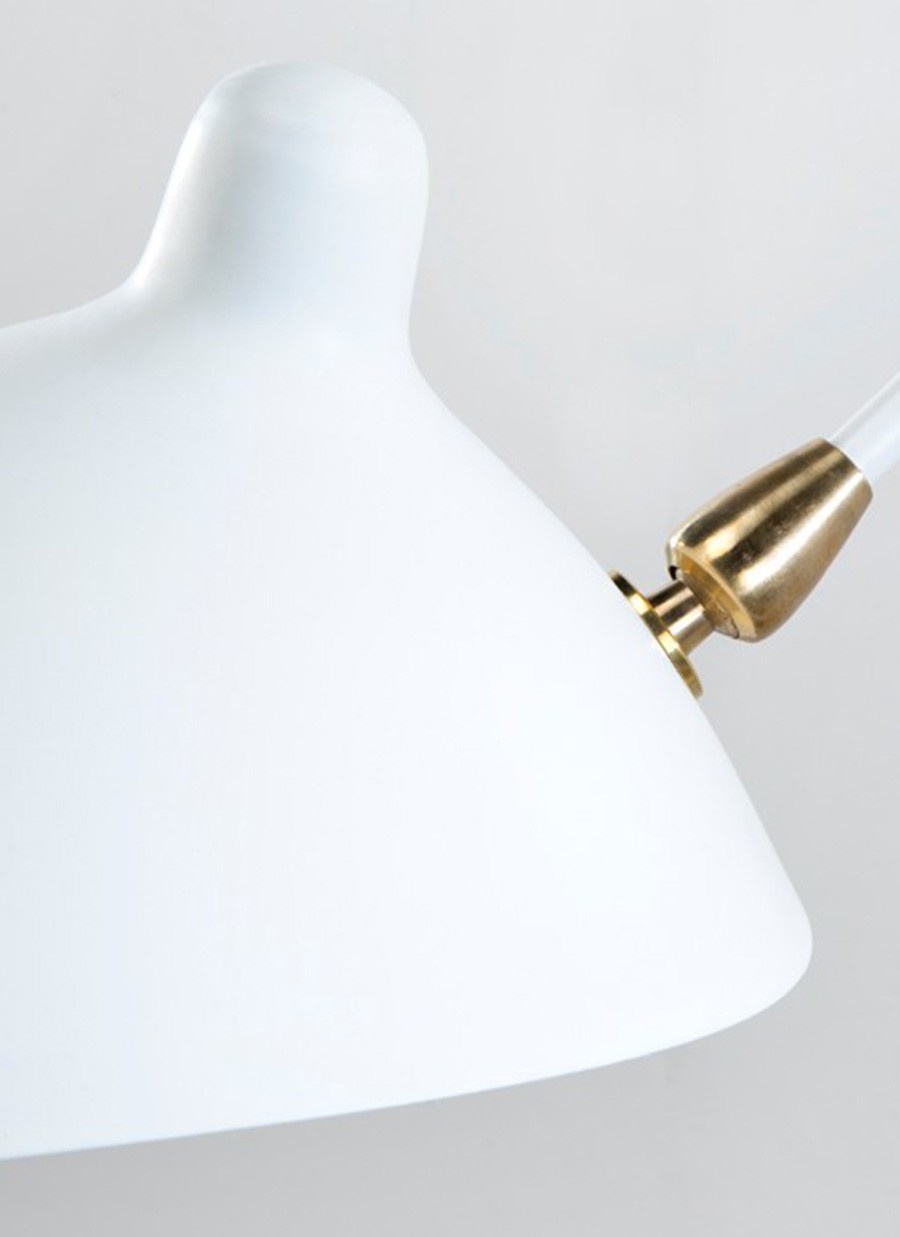 Aplique Kiev Metal Blanco 25x99x40 cm