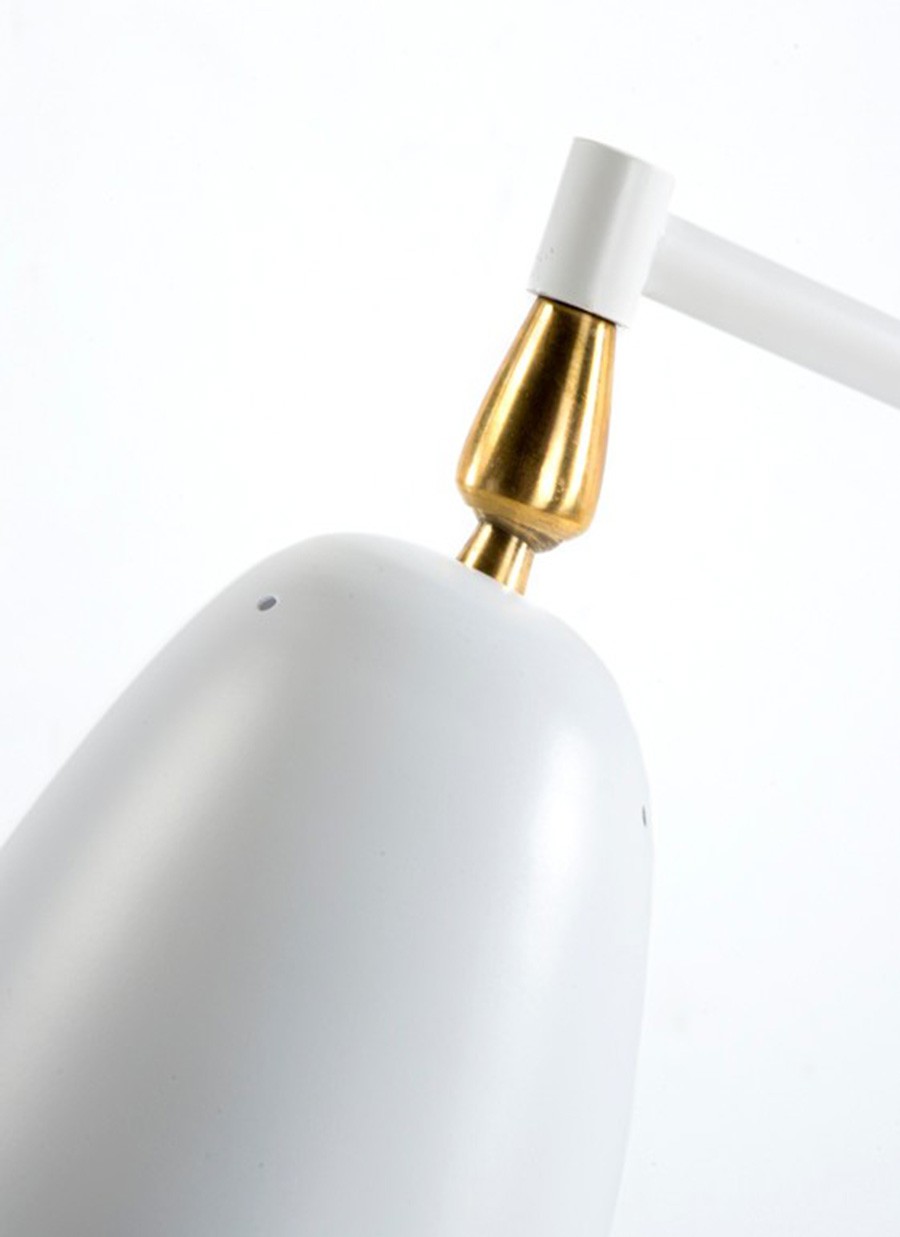 Lámpara Pekin de Pie Metal/Blanco...