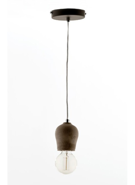 Lámpara Flor Cemento Gris...