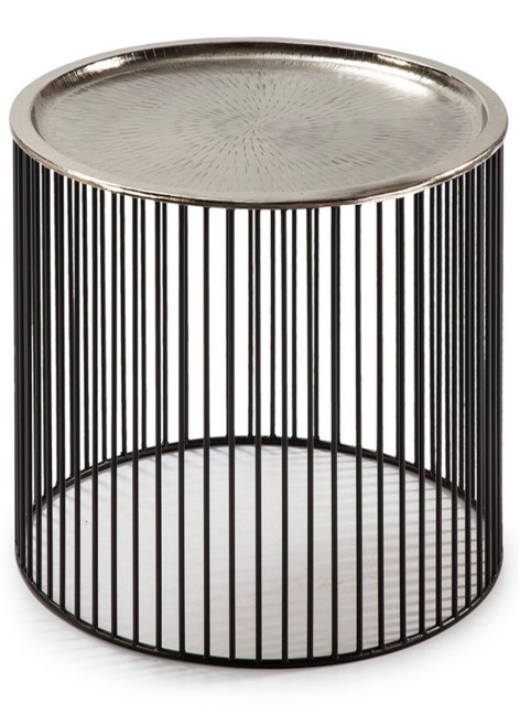 Mesa Luanda Plata 56x56x42 cm