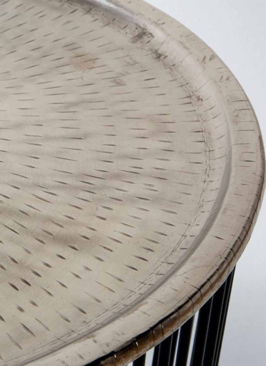 Mesa Luanda Plata 56x56x42 cm