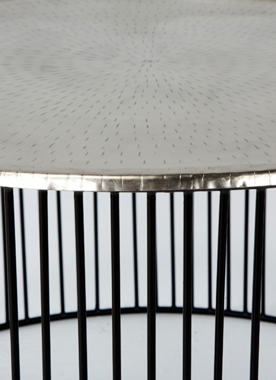 Mesa Luanda Plata 80x80x42 cm