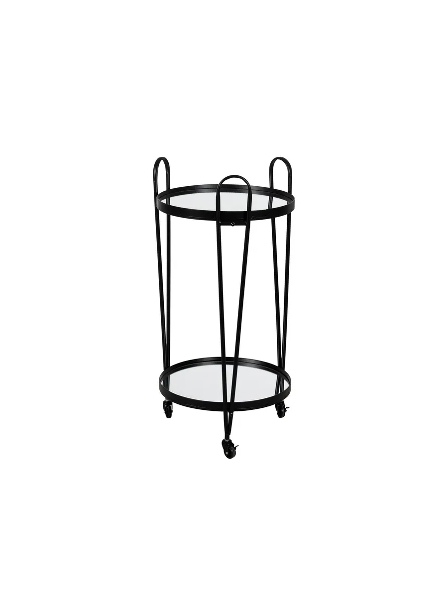 Camarera Negro Metal-Cristal...