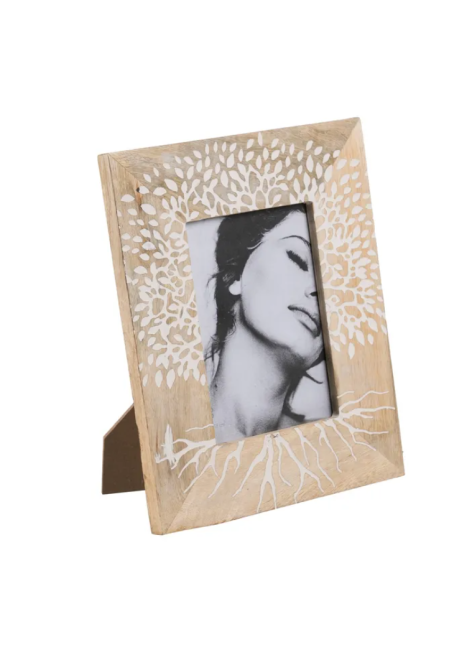 Portafotos Blanco-Natural...