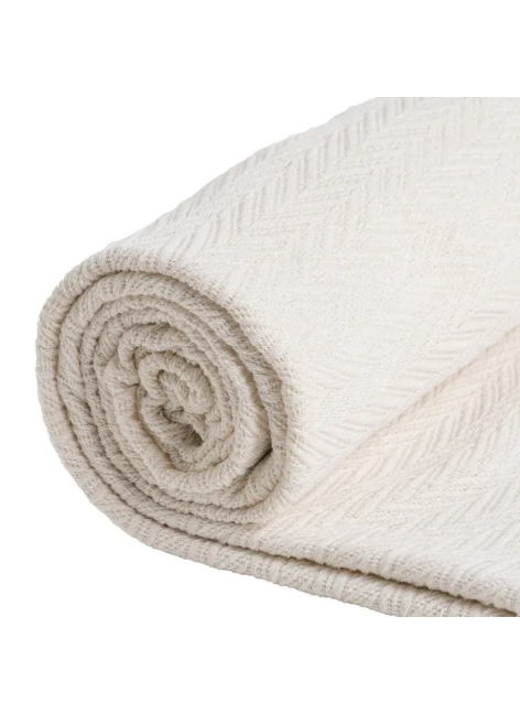 Plaid Espiga Crema Algodón... 2