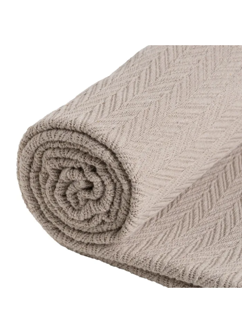 Plaid Espiga Marrón Claro... 2