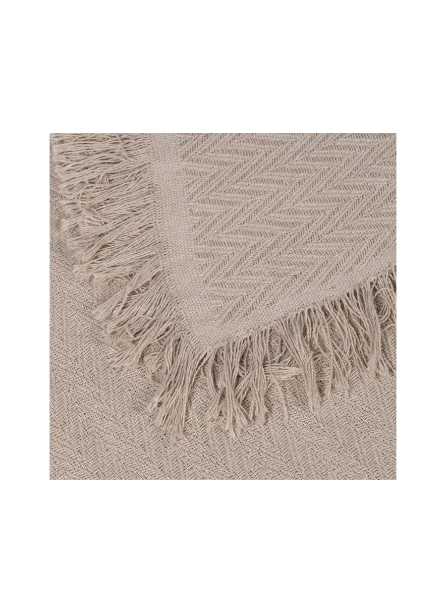 Plaid Espiga Marrón Claro Algodón...