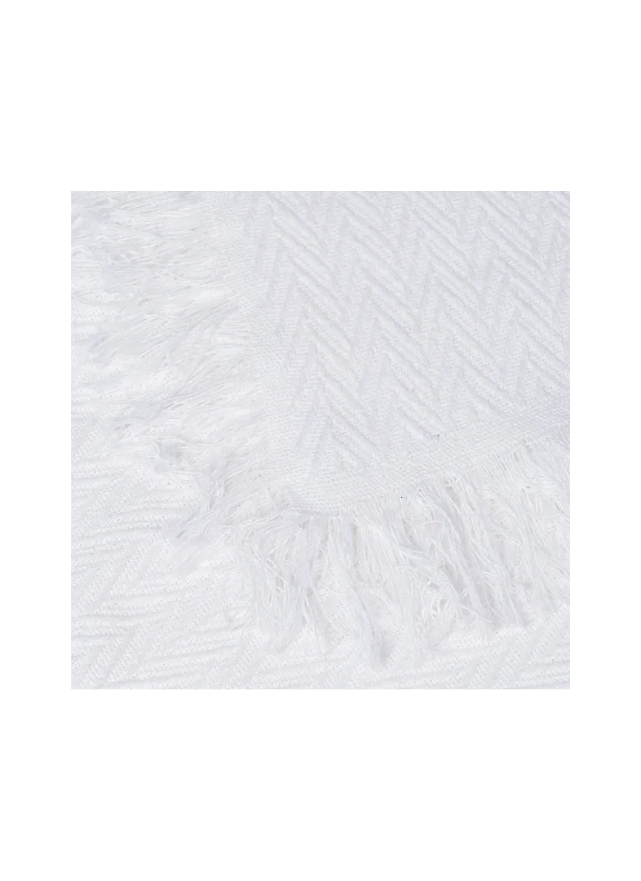 Plaid Espiga Blanco Algodón 180x260cm