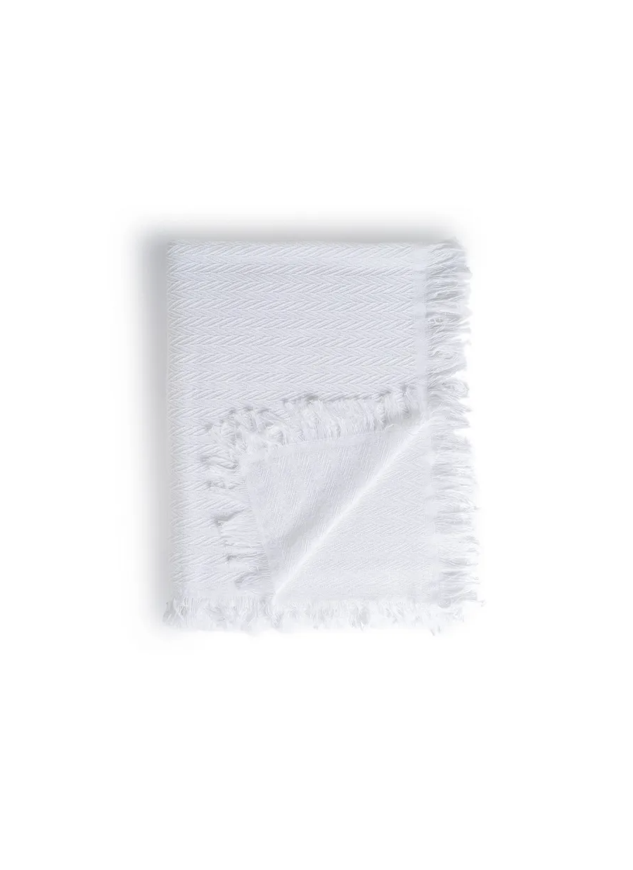 Plaid Espiga Blanco Algodón 180x260cm