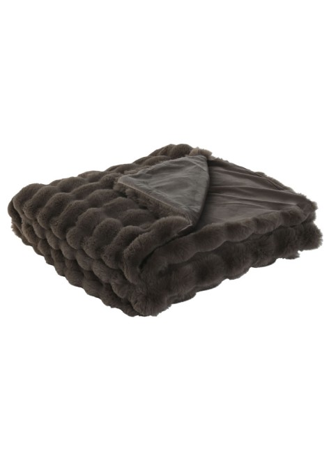 Manta Marrón Cama Poliéster...