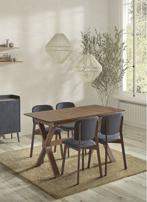 Mesa Geron Nogal 160x90x75 cm