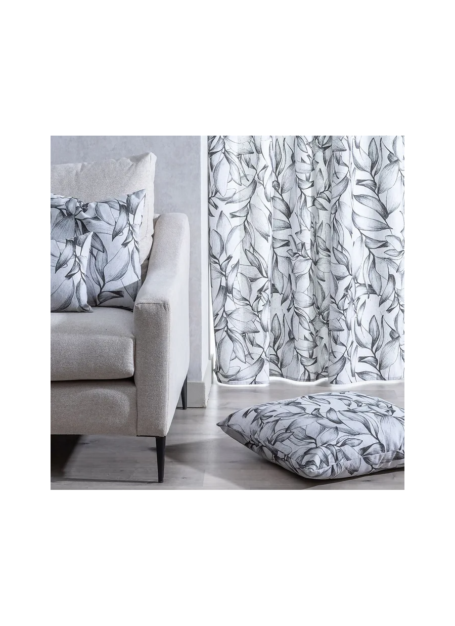 Cortina Hojas Algodón-Poliéster...