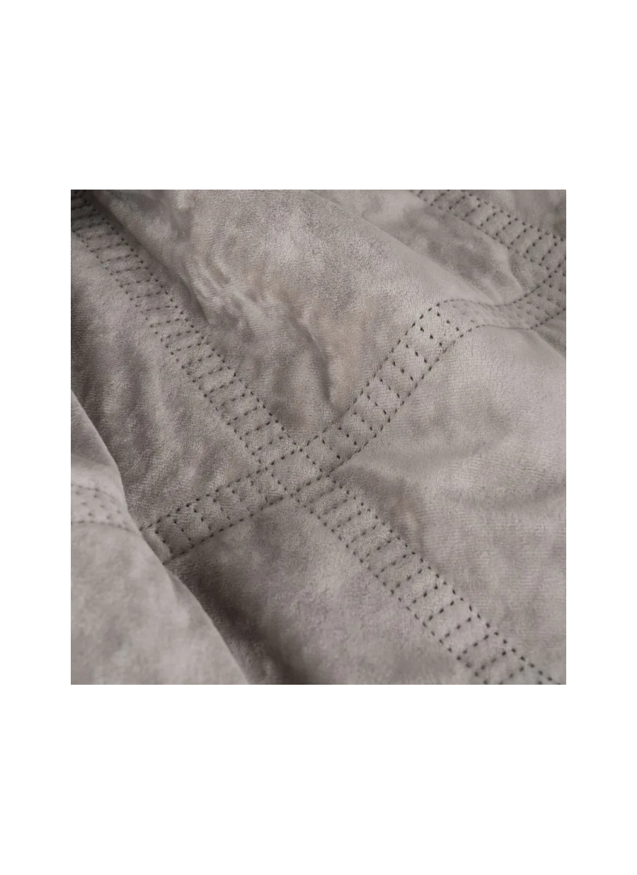 Colcha Gris Poliéster Textil/Hogar...