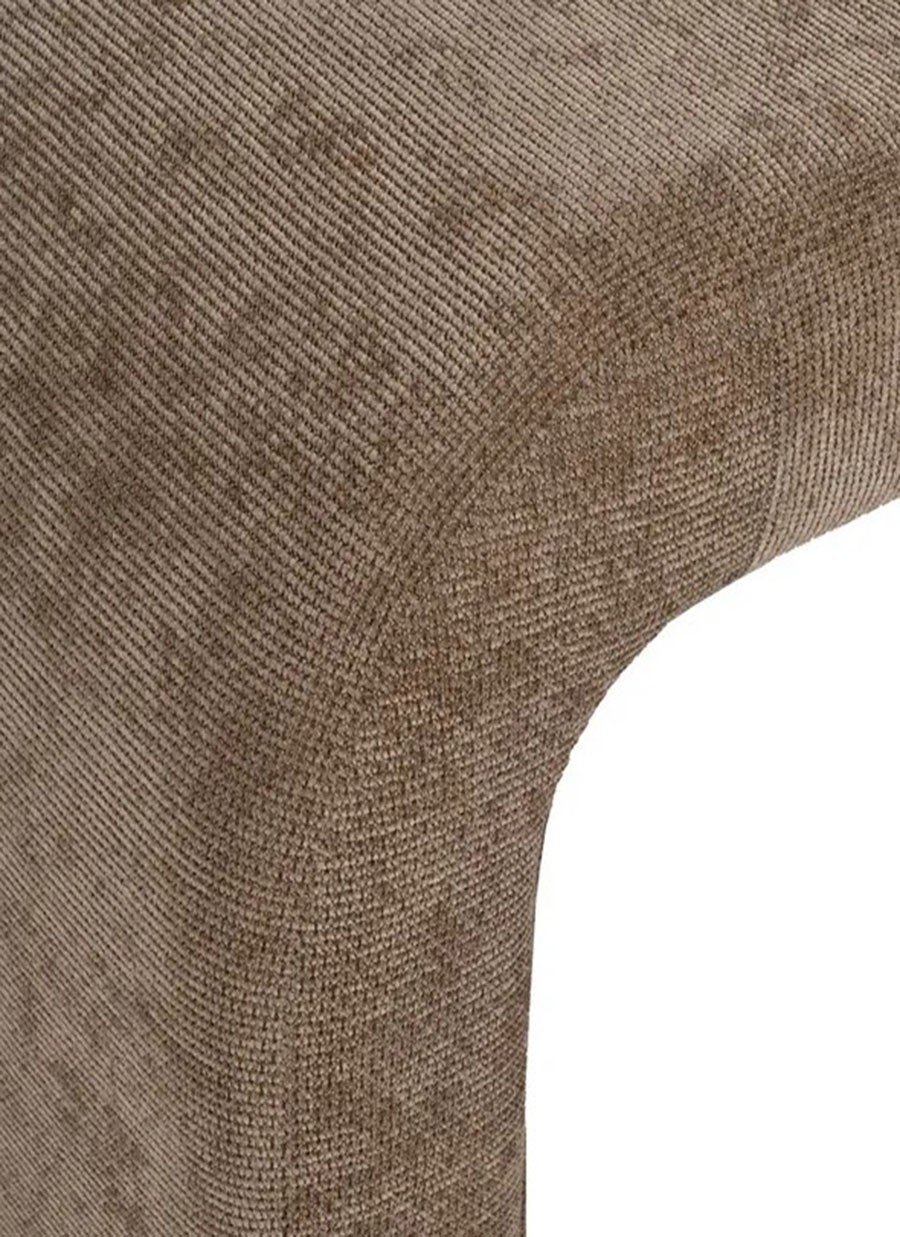 Banqueta Iker Taupe Tejido 126x46x50 cm