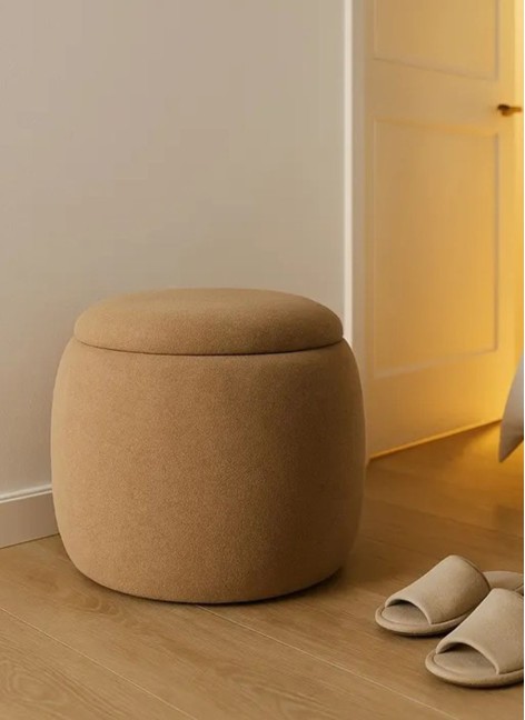 Puff Jordan Taupé  55x55x43 cm