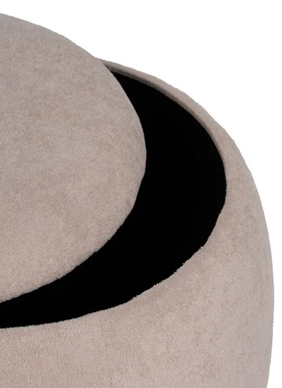 Puff Beige Nilo 55x55x43 cm