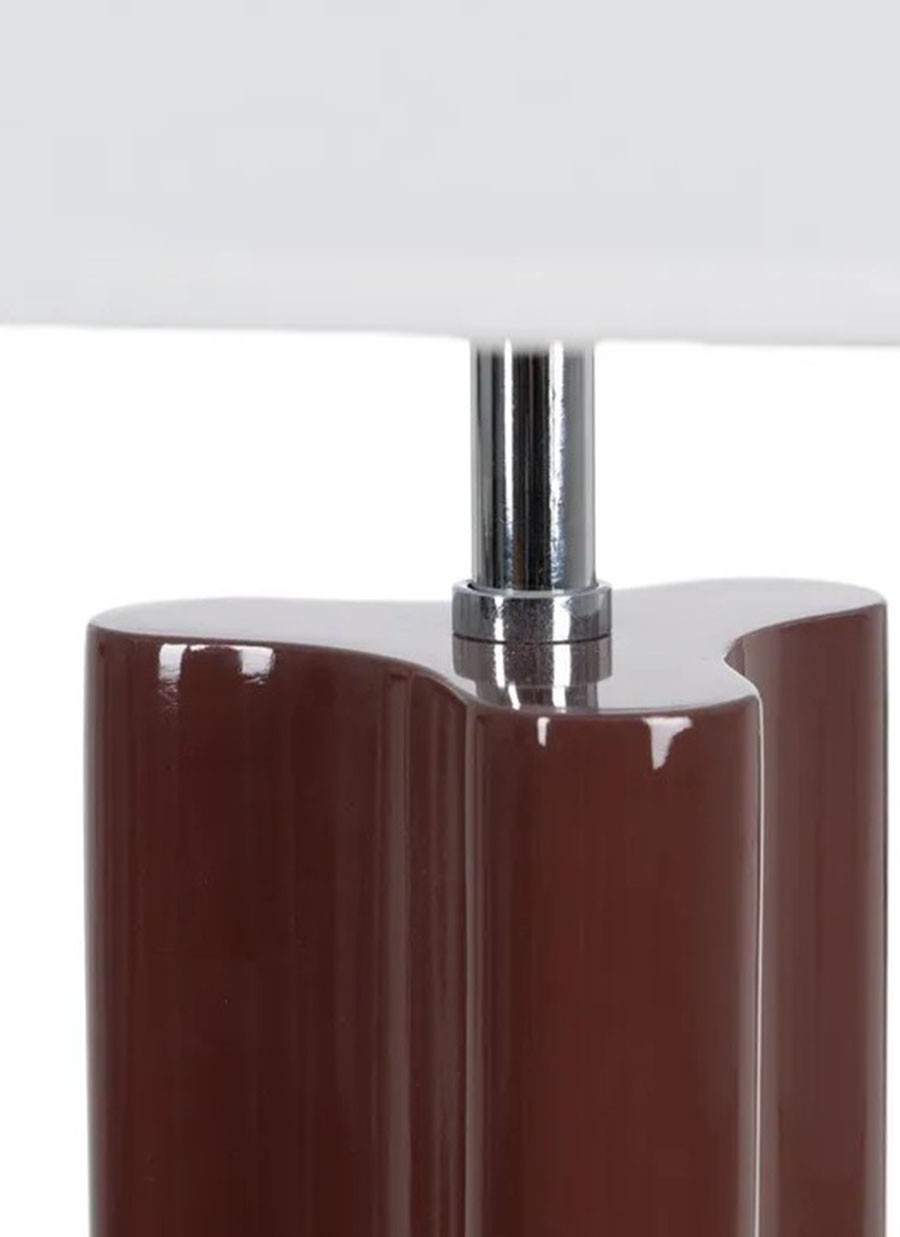 Lámpara Curve Granate 37,50x37,50x70 cm