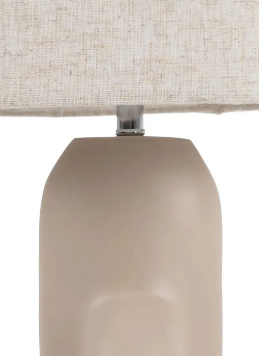 Lámpara Suelo Dry Topo Beige Resina...