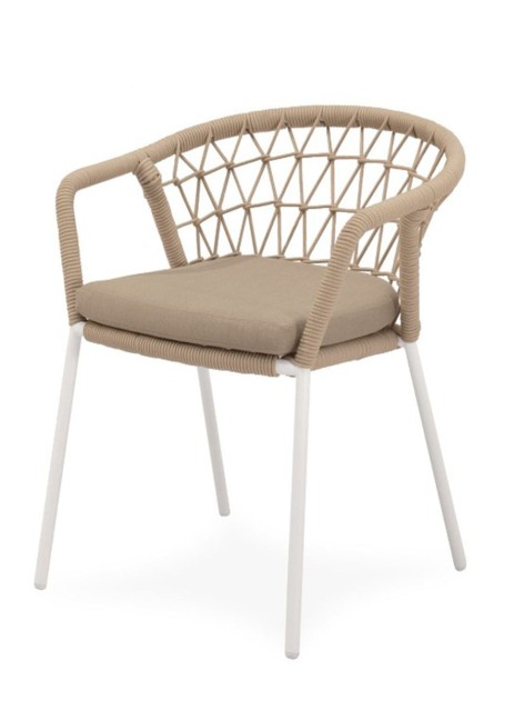 Silla Teore Beige Blanco...