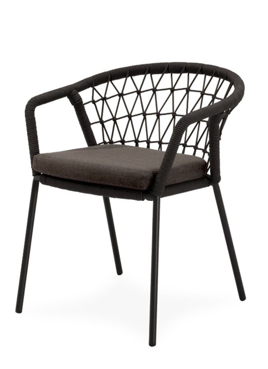 Silla Teore Gris Negro 64x74x64 cm