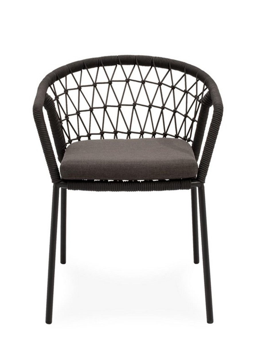 Silla Teore Gris Negro 64x74x64 cm