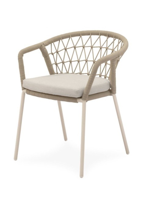 Silla Teore Blanco Beige...