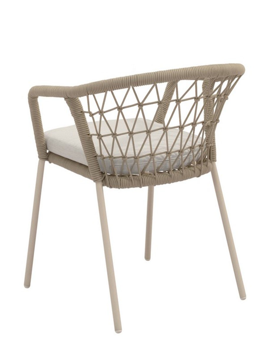 Silla Teore Blanco Beige 64x74x64 cm