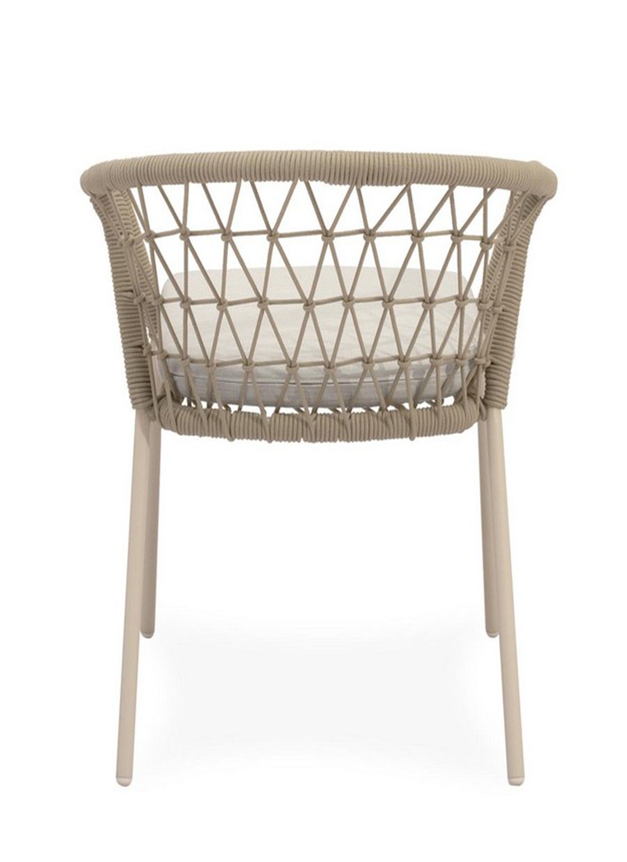 Silla Teore Blanco Beige 64x74x64 cm