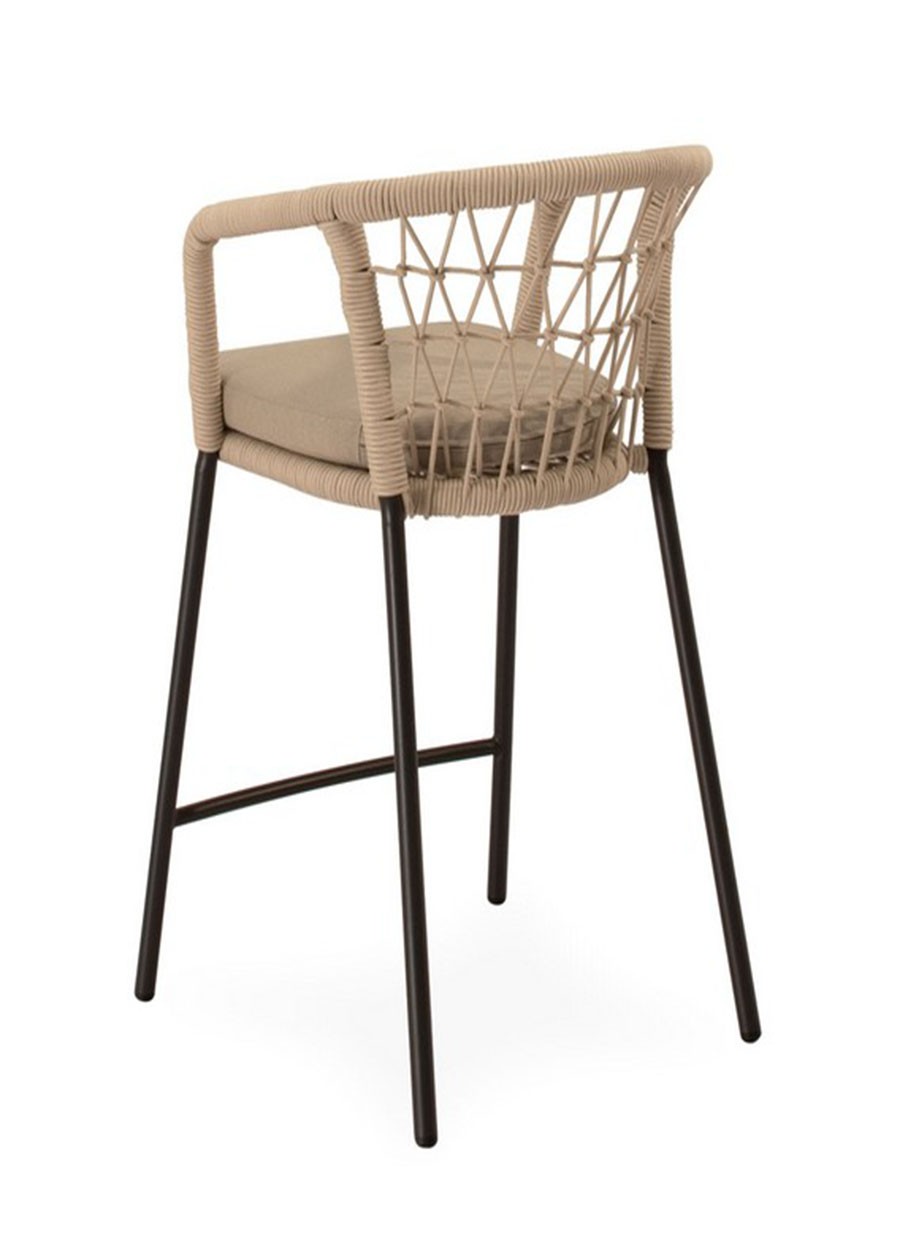 Taburete Cartago Beige Negro 56x90x57 cm