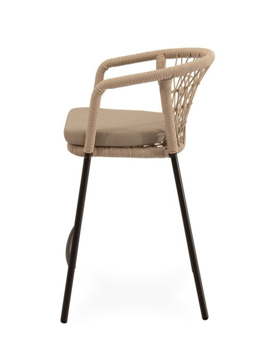 Taburete Cartago Beige Negro 56x90x57 cm