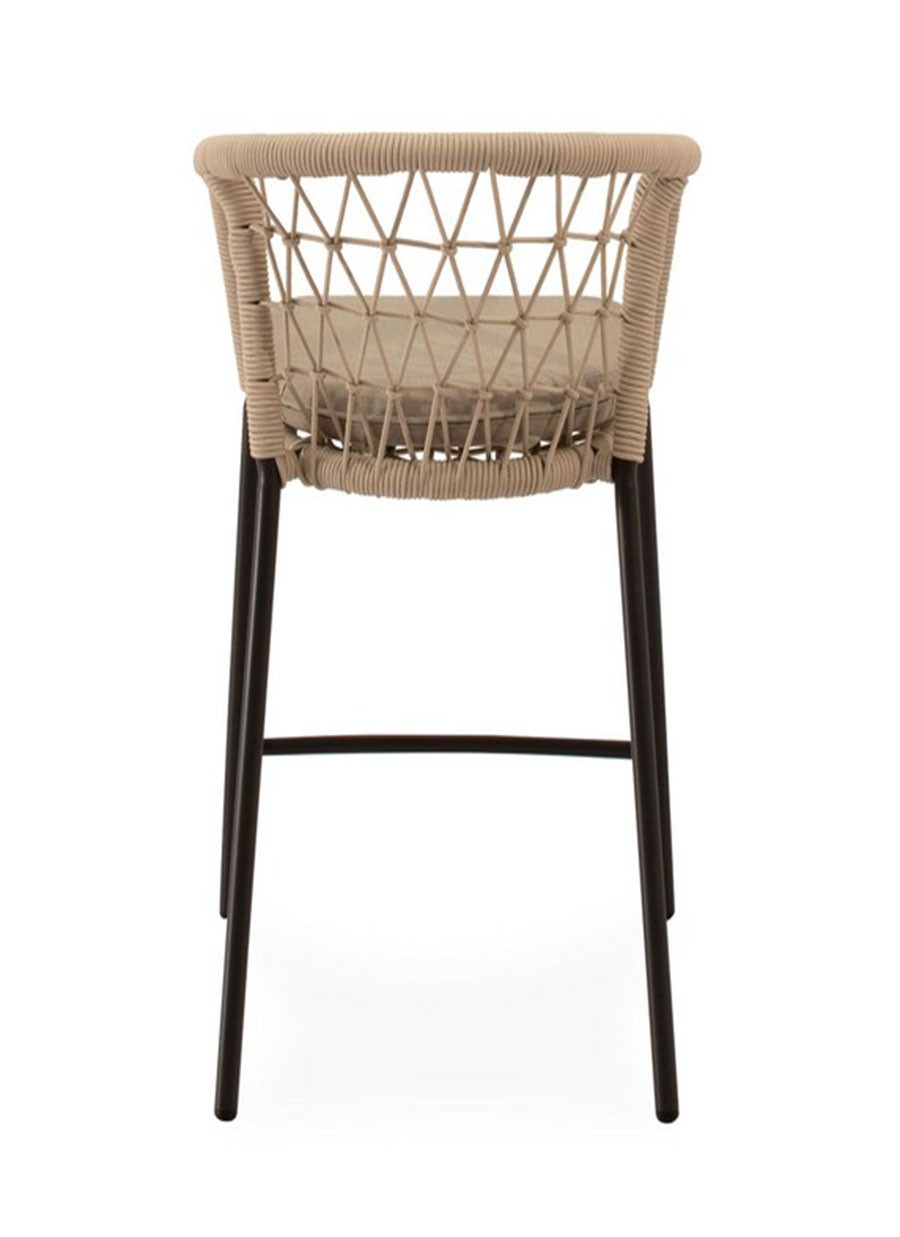 Taburete Cartago Beige Negro 56x90x57 cm