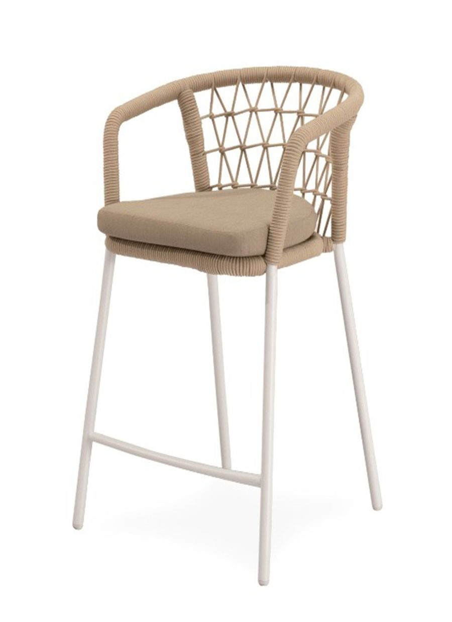 Taburete Cartago Beige Blanco...