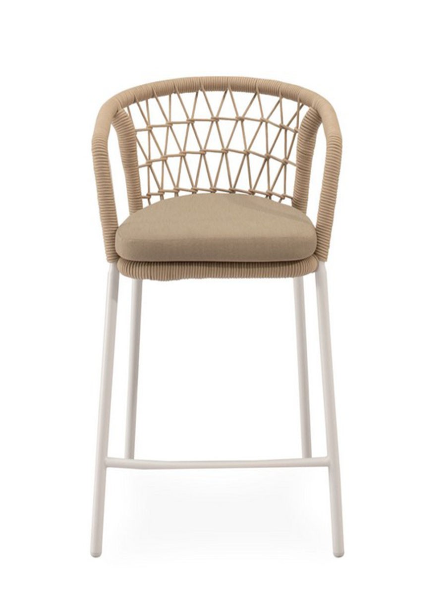 Taburete Cartago Beige Blanco...