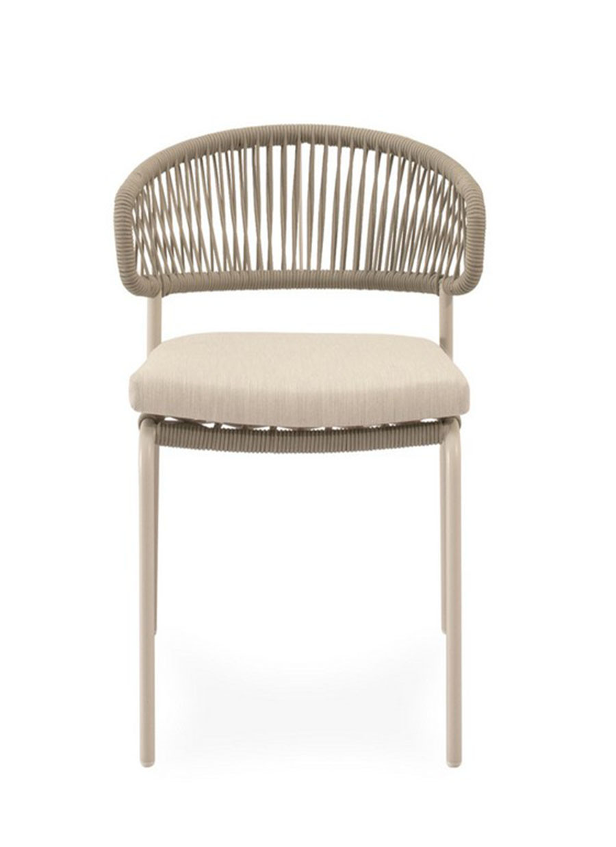 Silla Negara Beige 58x60,5x78,5 cm