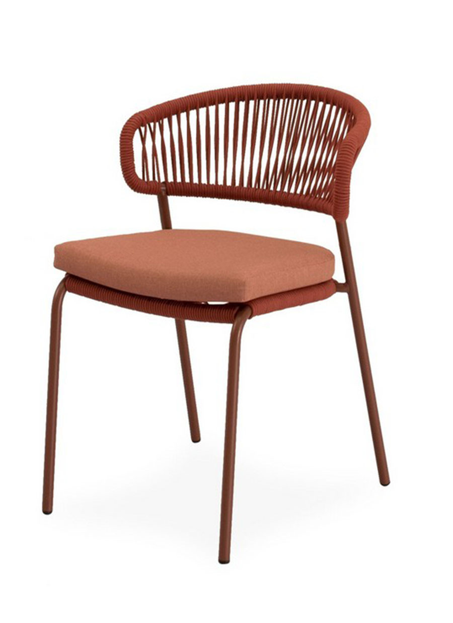 Silla Negara Terracota 58x60,5x78,5 cm