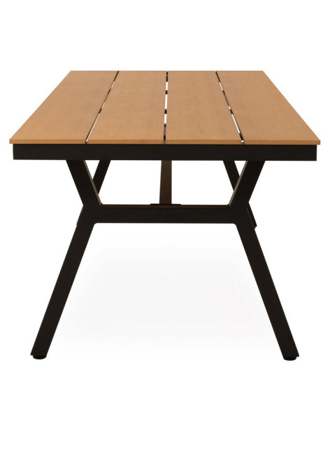 Mesa Cebu Negro 200x88x74 cm