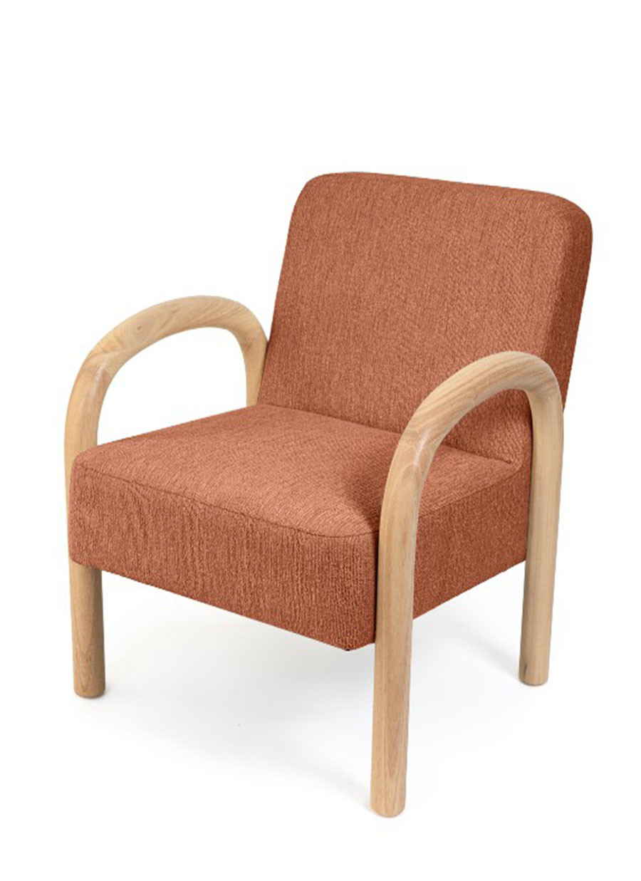 Sillón Corfou Terracota 70x82x78,5 cm