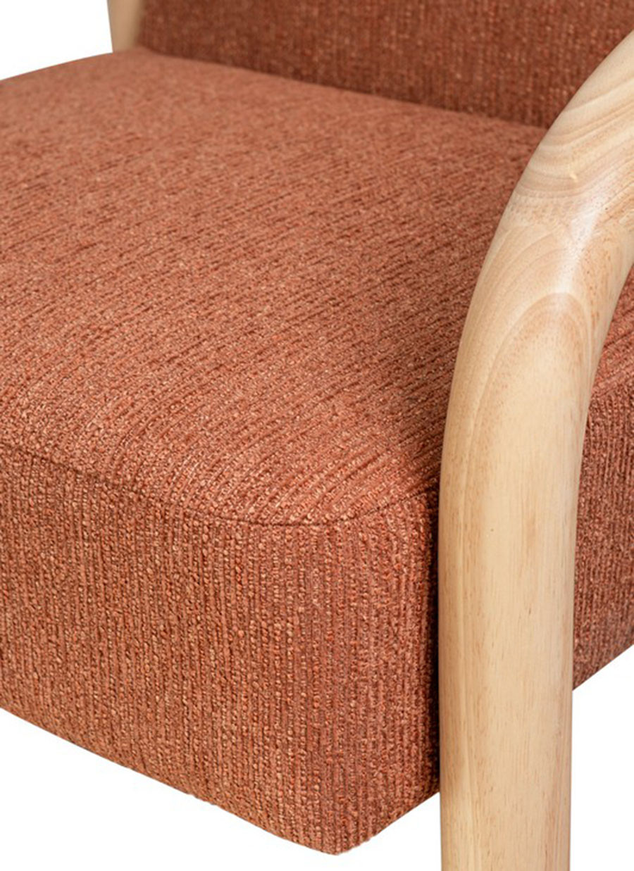 Sillón Corfou Terracota 70x82x78,5 cm