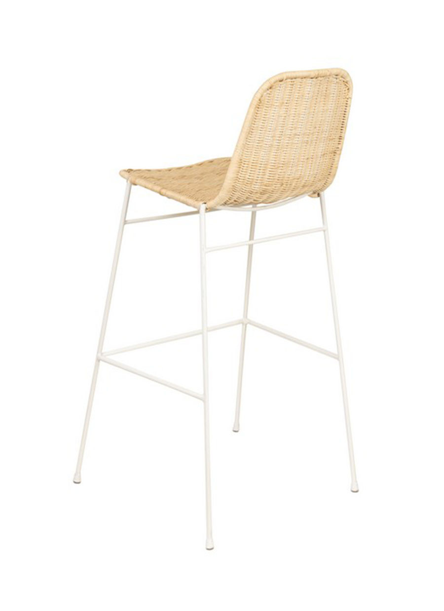 Taburete Nairobi Natural/Blanco...