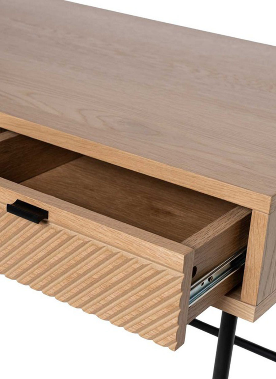 Escritorio Majestic Roble/Negro...