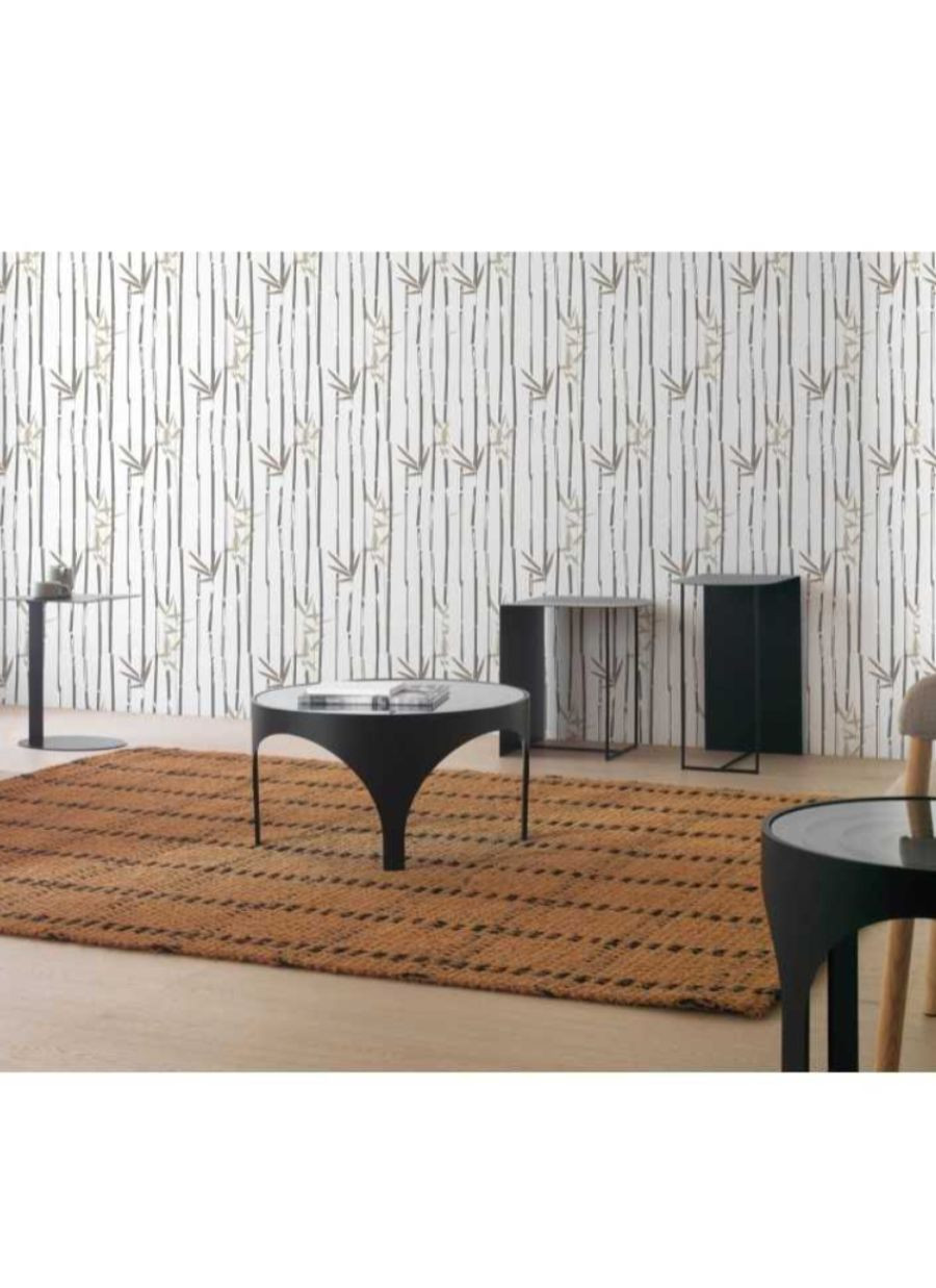 Mesa Auxiliar Slate Metálica Negra...