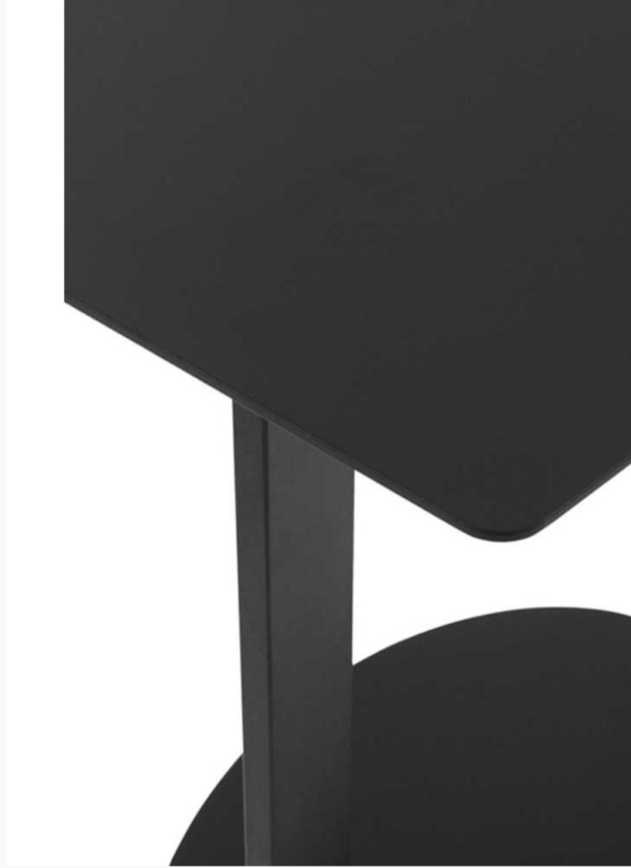 Mesa Auxiliar Jones Metálica Negra...