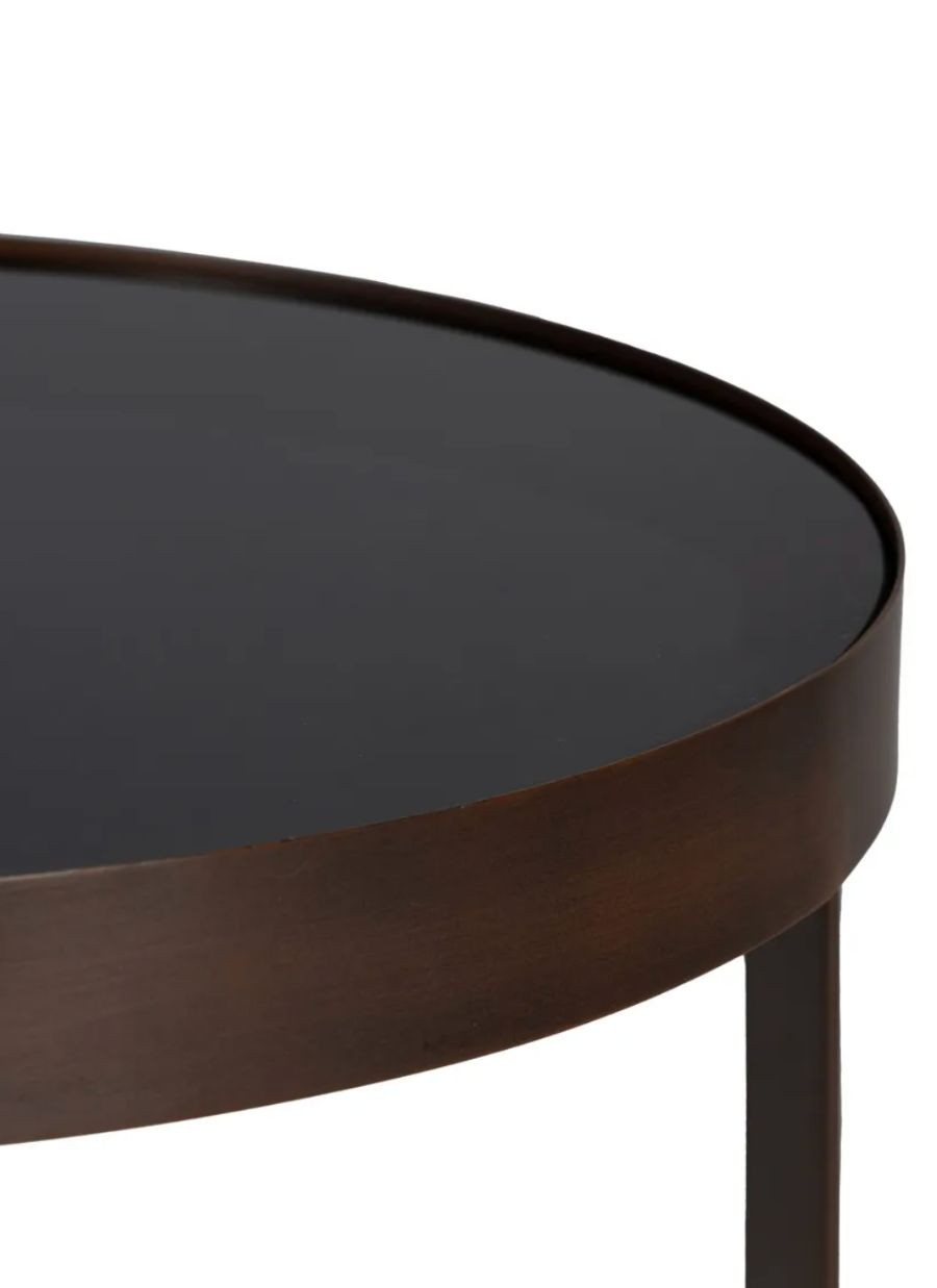 Mesa Auxiliar Ruix Metal y Cristal...