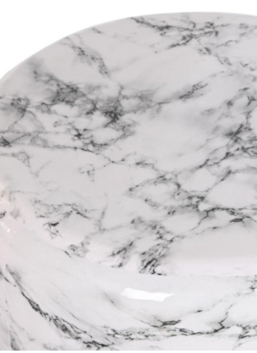 Mesita Candem Auxiliar Mármol Blanca...