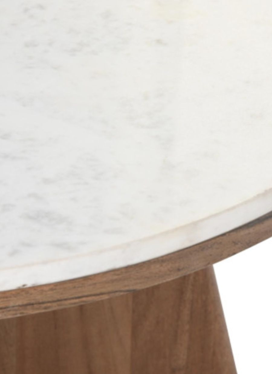 Mesa Cafe Parménides Acacia 70x70x43 cm