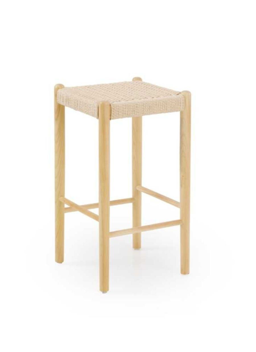 Pack 2 Taburetes Madera de Fresno con...