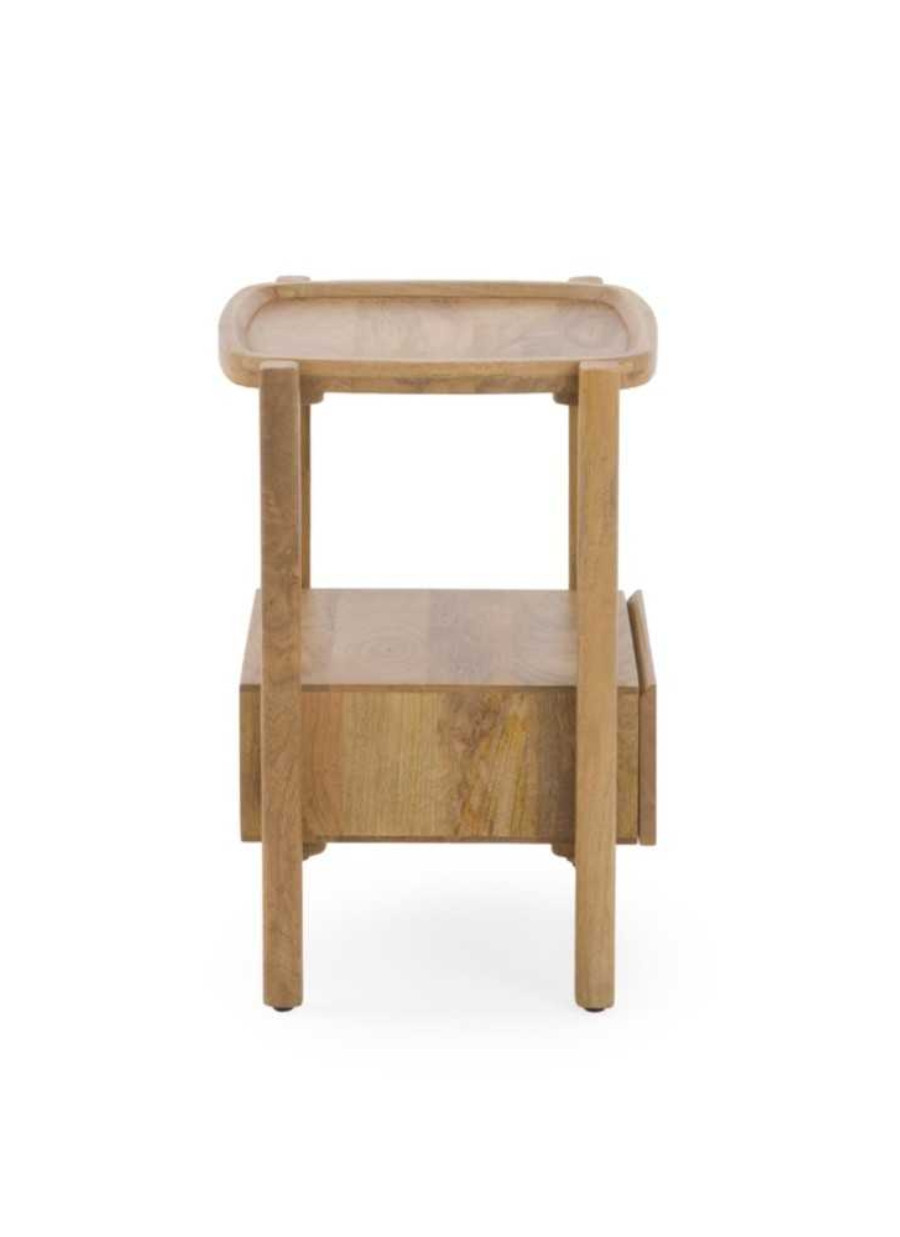 Mesita de Noche con 1 Cajón de Madera...