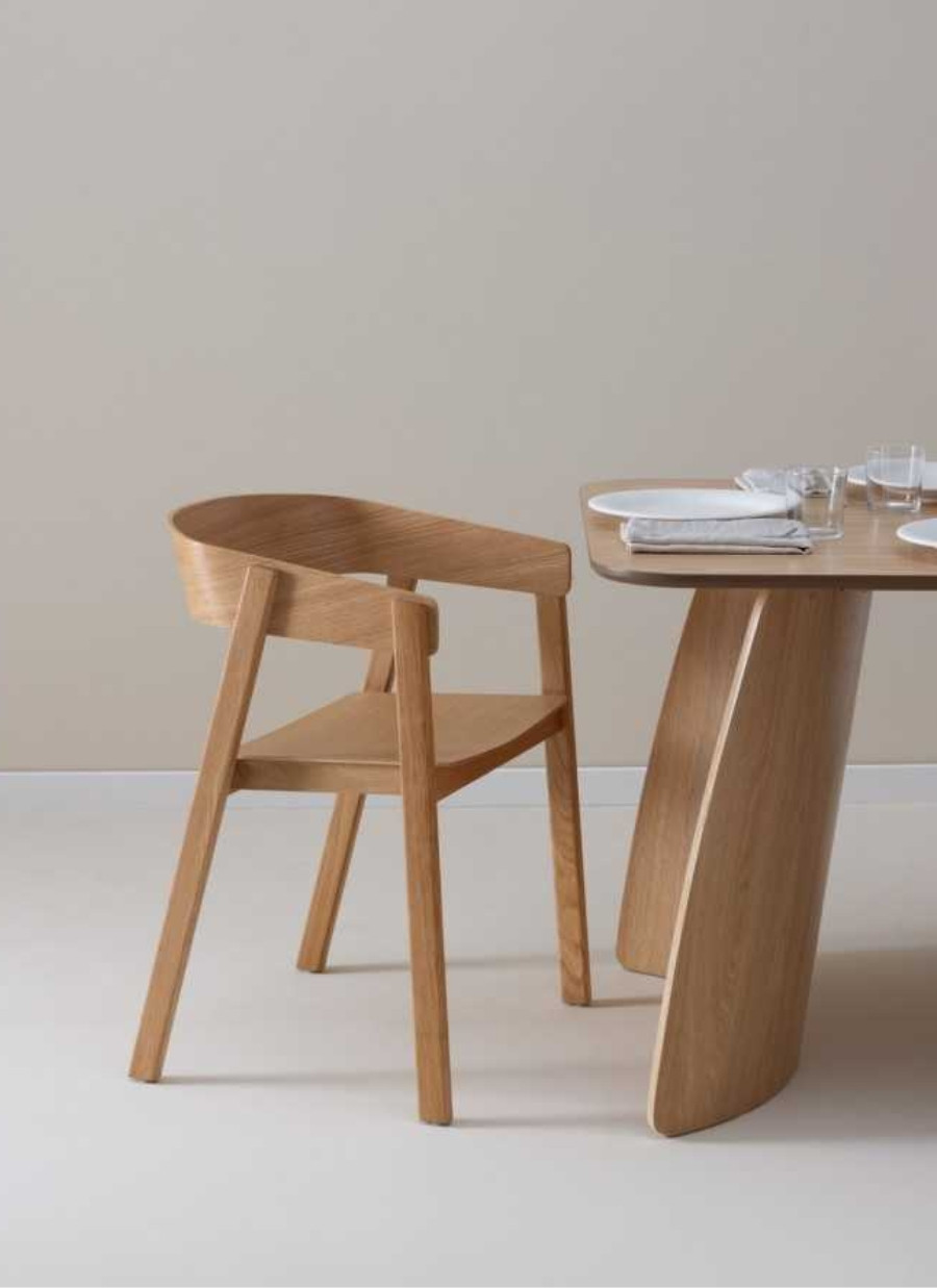 Pack 4 Sillones Bruno Madera de Roble...